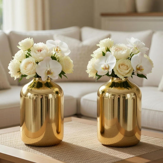Metal Vase for Home and Office Decor