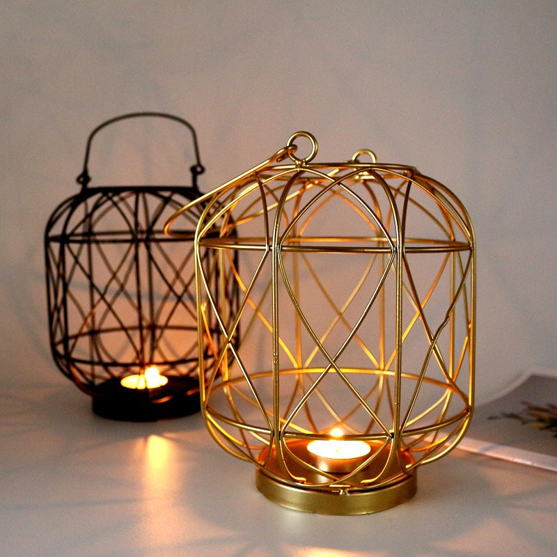 Geometric Iron Candlestick