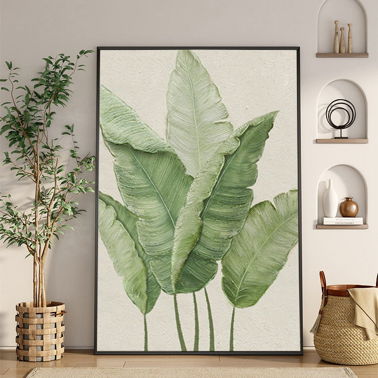 Green Leaf Framed Wall Art