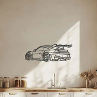 Porsche 911 GT3 RS Sketch Metal Wall Decor