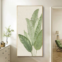 Green Leaf Framed Wall Art