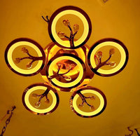 SpaceOra's Modern LED Ceiling Chandelier Lighting for Living Room, Bedroom, Hall & Dining Area