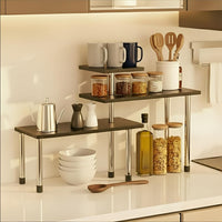 SpaceOra's Stylish Heavy Duty Kitchen Organizer Rack Stand