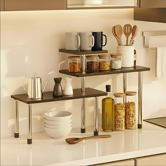 SpaceOra's Stylish Heavy Duty Kitchen Organizer Rack Stand
