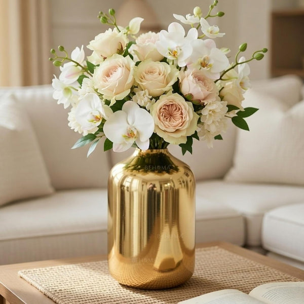 Metal Vase for Home and Office Decor